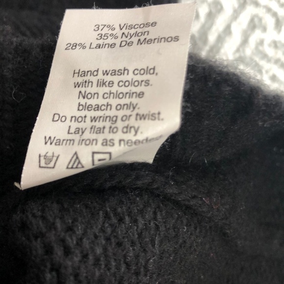 J.Crew Wool Blend Black/White Pullover Sweater Small - Picture 5 of 8